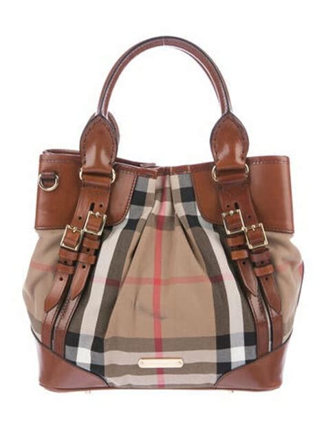 burberry medium bridle house check tote bag|Burberry mid size check tote.